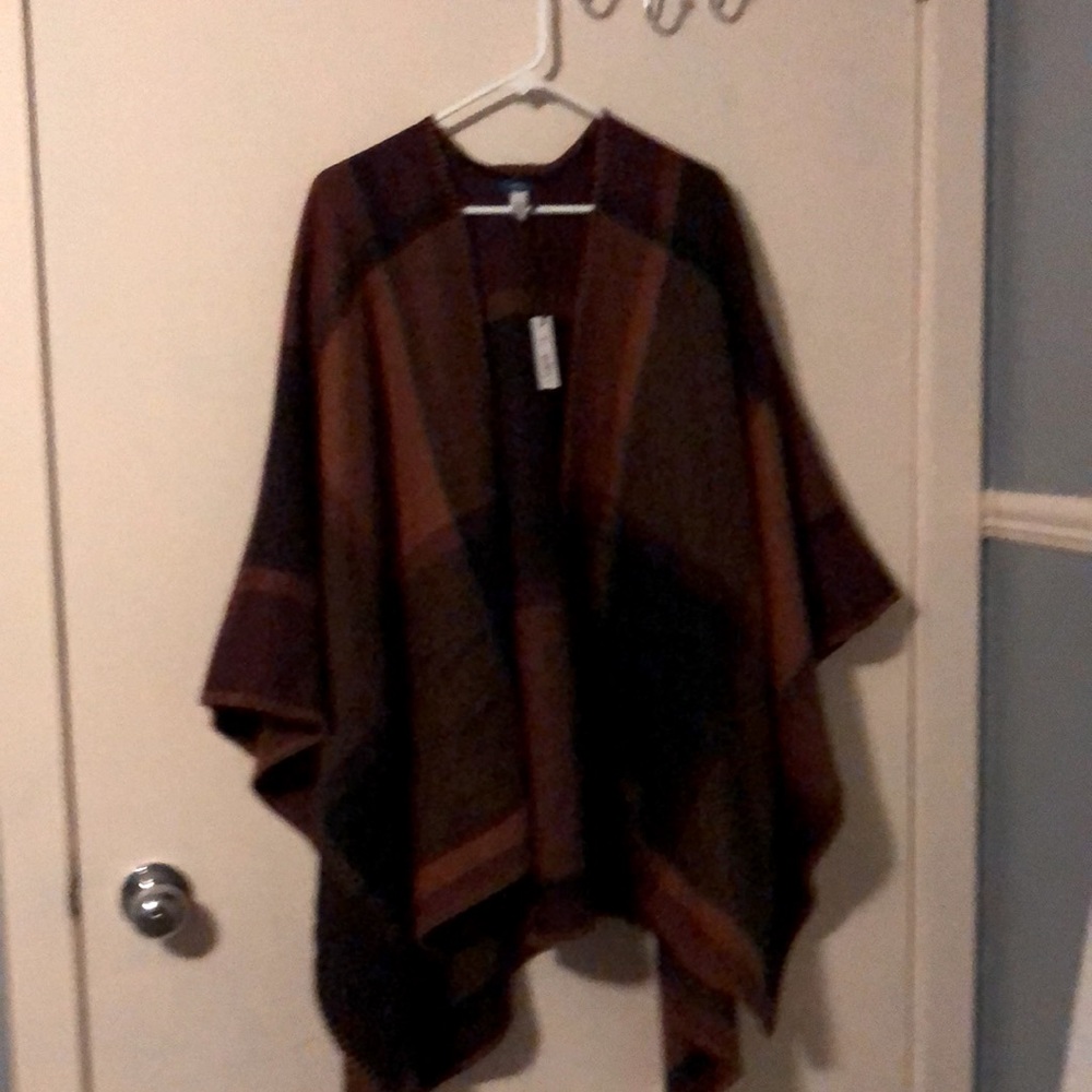 Nwt Apt 9 Open Front Blanket Cardigan Poncho Wrap… - image 1